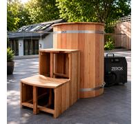 Zerox Eclipse Ice Bath, Integrated Chiller, Thermowood & Steel, Wifi Control, 3C To 42C