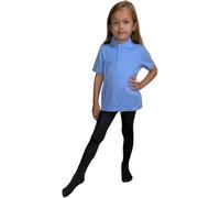 Zerox World Boys Girls Plain Polo Shirts Kids Summer Short Sleeve School T-Shirts Top School Shirts Uniform PE Top Gym (UK, Age, 5 Years, 6 Years, Regular, Pack of 1 - Sky Blue)
