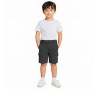 Zerox World Boys School Cargo Shorts 2Pack & 1Pack Uniform Adjustable Half Elasticated Waist with Zip & Clip Fastening Fit Knee Length Age 3-13 (UK, Age, 6 Years, 7 Years, Regular, Grey)