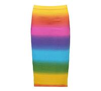 Zerox World Ladies Rainbow Jumpsuit Cami Swing Dress Vest Top Womens Racer Back Maxi Multicolored Sheering Maxi Cap Sleeve Midi Dress Maxi Skirt