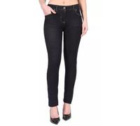 Zerox World Women's High-Waisted Stretch Skinny Jeggings Plain Denim Leggings with Pockets, Slim Fit Jeans Trousers for Ladies and Girls Sizes 8 to 22 (UK, Numeric, 10, Regular, Regular, Black)