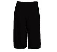 Zerox World Womens Ladies Plain 3/4 Length Short Palazzo Trousers Casual Wide Leg Culottes Pants Plus Sizes UK 8-26 Black