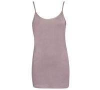 Zerox World Womens Plain Sleeveless Round Scoop Neckline Stretch Slim Straps Strappy Straight Fitted Camisole T-Shirt Vest Top UK Size 8-26 (UK, Numeric, 16, 18, Plus, Regular, Mocha)