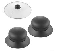 ZeroZonespro 2Pcs Pot Lid Knobs, Heat Resistant Bakelite Replacement Handles for Saucepan Frying Pan Kettle Lids, Fit Kitchen Cookware Repair Tool