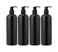ZeroZonespro 4 Pack 500ml Empty Soap Dispenser Bottles with, Refillable PET Liquid Containers for Bathroom Kitchen Shampoo Lotion