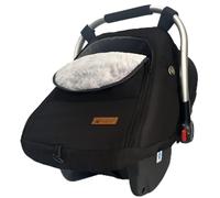 ZERTAO Car Seat Cover Winter - Baby Car Seat Covers Universal Cold Weather Shield,Warm and Cozy,Carseat Covers Canopy Water Resistant for Baby Protection Car Seat Covers for Infant Car Seat (Black)