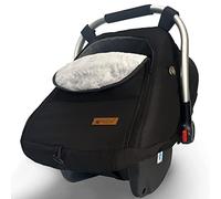 ZERTAO Car Seat Cover Winter - Baby Car Seat Covers Universal Cold Weather Shield,Warm and Cozy,Carseat Covers Canopy Water Resistant for Baby Protection Car Seat Covers for Infant Car Seat (Black)