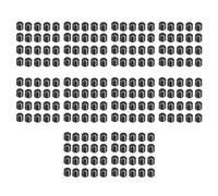 Zerthaus 200Pcs 15X13.5mm Plastic Potentiometer Rotary Knob for 6mm Diameter D Type Shaft Guitar Volume Knob.