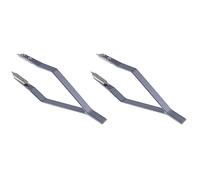 Zerthaus 2X Stainless Steel 7825 V Type Watch Spring Bar Tweezers for Watch Repair