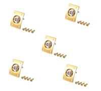 Zerthaus 5X Square Style Jack Plate Guitar Bass Jack 1/4 Output Input Jack Socket for Electric Guitar Parts & Accessories Gold