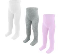 ZERULETS Baby Girls Boys Tights Girls Cotton Leggings Kids Thick Warm Pantyhonse Newborn Stockings 3 Pack for 9-18 Months