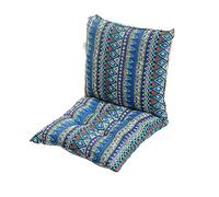 Zerxi 40 x 80 cm Thick Printed Chair Cushion Soft Square Seat Pad Breathable One-piece Style Seat Mat with Fixable Rope Strings for Office Dining Classroom Garden (Bohemia #3)