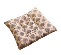 Zerxi Thick Printed Chair Cushion 40 x 40 cm Square Seat Pad Soft Breathable Back Cushion 16 x 16 Inch with Fixable Ties for Office Dining Classroom Garden Outdoor (Tree #2)