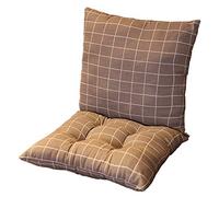 Zerxi Thick Printed Chair Cushion 40 x 80 cm Square Seat Pad Back Cushion One-piece Style Seat Mat 16 x 32 Inch Separable Soft Breathable for Office Dining Classroom Garden Outdoor (Lattice)
