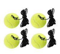 zeryor 4PCS Tennis Training Ball with String Durable Replacement Balls for Single-Player Practice Swing Ball Tennis Trainer Gear Yellow