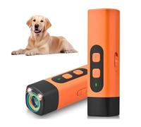 zeryor Dog Barking Deterrent Ultrasonic Bark Control Device - Portable Ultrasonic Dog Repellent with LED Flashlight for Indoor Outdoor Dog Behavior Correction (2PCS - A)