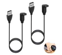 Zescyha 2 Pack 3.3FT Charger Cable for Watch, Charging Cable Smartwatch Right Angle Fast Charging Cord with 90° Elbow Plug Durable USB Replacement for Fitness Watches Outdoor Travel and Home Use