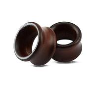 ZeSen Jewelry Vintage Natural Brown Wood Organic Ear Tunnel Plugs Stretcher Gauges for Men and Women (Gauge=3/4"(20mm))