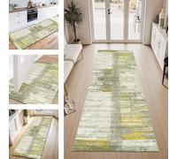 ZESEWU Carpet Runner Hallway Indoor Entryway Rug Non-Slip Area Rugs Washable Durable Abstract Carpets Kitchenrug 80X250CM Corridor Runner Rugs Modern Living Room Bedroom Home Office Floor Mats