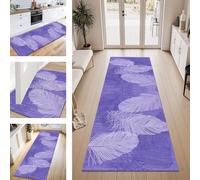 ZESEWU Carpet Runner Hallway Indoor Entryway Rug Non-Slip Area Rugs Washable Durable Bluepurple Carpets Kitchenrug 80X100CM Corridor Runner Rugs Living Room Bedroom Home Office Floor Mats