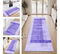 ZESEWU Carpet Runner Hallway Indoor Entryway Rug Non-Slip Area Rugs Washable Durable Bluepurple Carpets Kitchenrug 40X120CM Corridor Runner Rugs Modern for Living Room Bedroom Home Office Floor Mats
