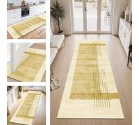 ZESEWU Carpet Runner Hallway Indoor Entryway Rug Non-Slip Area Rugs Washable Durable Green Yellow Carpets Kitchenrug 40X120CM Corridor Runner Rugs Modern Living Room Bedroom Home Office Floor Mats