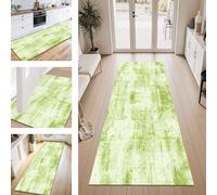 ZESEWU Carpet Runner Hallway Indoor Entryway Rug Non-Slip Area Rugs Washable Durable Light Green Carpets Kitchenrug 70X100CM Corridor Runner Rugs Abstract Living Room Bedroom Home Office Floor Mats