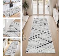 ZESEWU Carpet Runner Hallway Indoor Entryway Rug Non-Slip Area Rugs Washable Durable Light Grey Carpets Kitchenrug 40X150CM Corridor Runner Rugs Modern for Living Room Bedroom Home Office Floor Mats