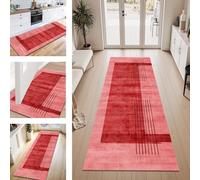 ZESEWU Carpet Runner Hallway Indoor Entryway Rug Non-Slip Area Rugs Washable Durable Red Carpets Kitchenrug 40X120CM Corridor Runner Rugs Modern for Living Room Bedroom Home Office Floor Mats