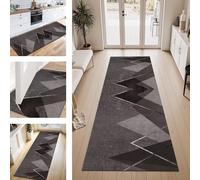 ZESEWU Carpet Runner Hallway Indoor Entryway Rug Non-Slip Area Rugs Washable Vintage Brown Carpets Kitchenrug 40X450CM Corridor Runner Rugs Modern for Living Room Bedroom Home Office Floor Mats