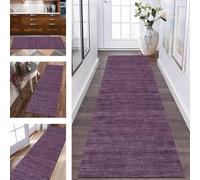 ZESEWU Runner Rug for Hallway washable Long Kitchen Rug non slip Runner Doormat 40X200CM Purple Abstract Carpet Runners for Hallways Living Room Bedroom Anti-slip Indoor Entryway Floor Mats