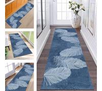 ZESEWU Runner Rugs & Carpets for Hallway Kitchen Non Slip Door Mats Blue Abstract Area Rug 70X180CM Carpet Runners for Hallways Washable Living Room Bedroom Laundry Room Indoor Entryway Mats