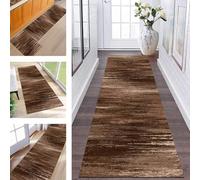 ZESEWU Runner Rugs & Carpets for Hallway Kitchen Non Slip Door Mats Brown Abstract Area Rug 90X150CM Carpet Runners for Hallways Washable Living Room Bedroom Laundry Room Indoor Entryway Mats