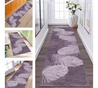 ZESEWU Runner Rugs & Carpets for Hallway Kitchen Non Slip Door Mats Dark Purple Abstract Area Rug 40X100CM Carpet Runners for Hallways Washable Living Room Bedroom Laundry Room Indoor Entryway Mats