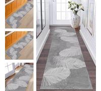ZESEWU Runner Rugs & Carpets for Hallway Kitchen Non Slip Door Mats Grey Abstract Area Rug 50X300CM Carpet Runners for Hallways Washable Living Room Bedroom Laundry Room Indoor Entryway Mats