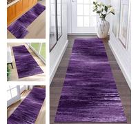 ZESEWU Runner Rugs & Carpets for Hallway Kitchen Non Slip Door Mats Purple Abstract Area Rug 40X100CM Carpet Runners for Hallways Washable Living Room Bedroom Laundry Room Indoor Entryway Mats
