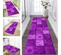 ZESEWU Runner Rugs & Carpets for Hallway Kitchen Non Slip Door Mats Purple Boho Area Rug 60X300CM Carpet Runners for Hallways Washable Living Room Bedroom Laundry Room Indoor Entryway Mats