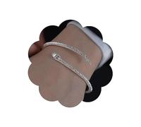 Zeshimb Silver Snake Open Cuff Bangle Adjustable Serpent Wrap Bypass Bracelet - Funny Bendable Animal Jewelry for Women