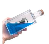 ZEshops Unsinkable Titanic Cruise Simulator - Wavey Boat in a Box Liquid Wave Cruise Fluid Ship Decoration - Ornament for Car, Desk, and Gifts (Titanic Cruise)