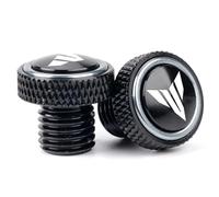 ZESIDIMO M10 x 1.25 Hole Mirror Caps Screws Bolts Accessories Motorcycle CNC for Yamaha MT 07 09 10 MT07 MT09 SP MT10 FZ09 FZ07 (Grey)