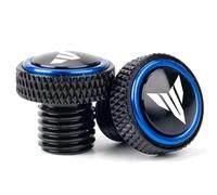 ZESIDIMO M10 x 1.25 Hole Mirror Caps Screws Bolts Accessories Motorcycle CNC for Yamaha MT 07 09 10 MT07 MT09 SP MT10 FZ09 FZ07 (Blue)