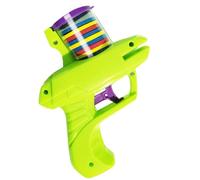 zesijuna Cat Toy 60 Foam Discs Toys for Indoor Cats Toy Toys for Interactive Play Foam Disc Flying Disk Handheld Indoor Shooting Game Outdoor Backyard 55 65 75 85 Cm (Green, One Size)