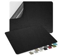 ZESION 2Pcs Self-Adhesive Linen Fabric Patches, Quick Repair for Sofas, Tents, Car Seats/8" x 11", Black