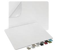 ZESION 2Pcs Self-Adhesive Linen Fabric Patches, Quick Repair for Sofas, Tents, Car Seats/8" x 11", White