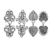 ZESION Vintage Sweater Clips - 4Pc, Stainless Steel