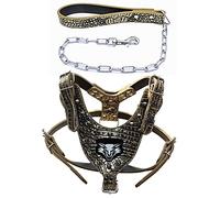 ZESLIV 2-Piece Set Dog Harness Chest Harness Safety Harness Chest Strap with Dog Lead