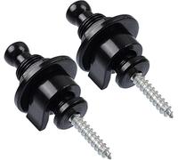 ZESLIV Metal Guitar Strap Button Guitar Strap End Button with Mounting Screws Guitar Strap Lock Guitar Strap Buttons for Electric Guitar Ukulele Bass 23 x 50 mm Pack of 2
