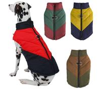 ZESLIV Warm Dog Jacket, Winter Vest, Waterproof Jacket, Dog Raincoat for Small, Medium Dogs, Dark Green