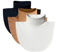 ZESLMG Women Turtleneck Dickies,Detachable Mock Turtlenecks, Cotton Fake Collar Half Blouse