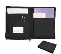 ZesNxj Vehicle Folder A5, A5 Folder A5, Document Folder A5, High-Quality A5 Folder for Car Glove Box, Practical Document Pocket A5 as Car Licence Cover & Board Folder (24 x 17.5 cm, Black)